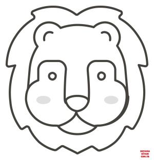Aslan boyama sayfası, Lions coloring page, , lions lion face 