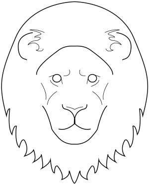 Aslan boyama sayfası, Lions coloring page, , lions lion face 
