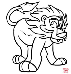 Aslan boyama sayfası, Lions coloring page, , lions lion 