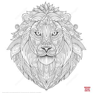 Aslan boyama sayfası, Lions coloring page, , lions lion ethnic zentangle 
