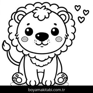 Aslan boyama sayfası 49990, Lions coloring page, 