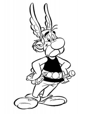 Asteriks ve Oburiks boyama sayfası,  coloring page, Asterix Her Zaman Kurnazlığına ve Yaratıcılığına Güvenir, 