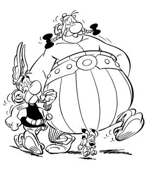 Asteriks ve Oburiks boyama sayfası,  coloring page, Asterix and Obelix, 