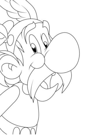 Asteriks ve Oburiks boyama sayfası,  coloring page, Asterix ve Obelix’ten Karakterin Yüzü, 