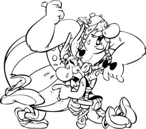 Asteriks ve Oburiks boyama sayfası,  coloring page, En İyi Arkadaşlar Obelix ve Asterix, 