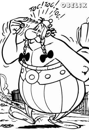 Asteriks ve Oburiks boyama sayfası,  coloring page, Obelix, 