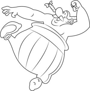 Asteriks ve Oburiks boyama sayfası,  coloring page, İnanılmaz Fiziksel Güçlülüğe Sahip Savaşçı, 