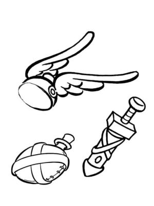 Asteriks ve Oburiks boyama sayfası,  coloring page, En Ünlü Galyalıların Aksesuarları, 