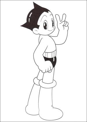 Astro Boy boyama sayfası,  coloring page, Astro Boy kroki, 