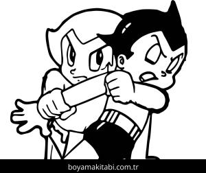 Astro Boy Boyama