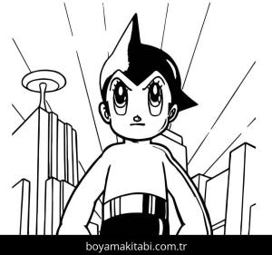 Astro Boy Boyama