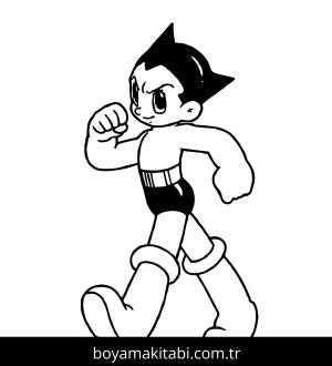 Astro Boy Boyama