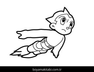 Astro Boy Boyama