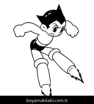 Astro Boy Boyama