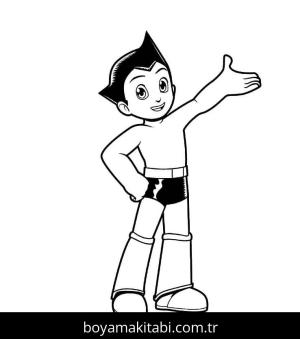Astro Boy Boyama