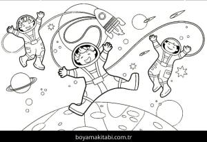 Astronotlar Boyama
