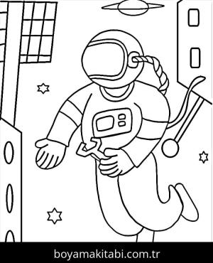 Astronotlar Boyama
