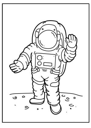 Astronotlar boyama sayfası,  coloring page, Yazdırılabilir Astronot, 