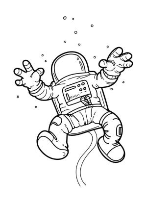 Astronotlar boyama sayfası,  coloring page, Büyük Astronot, 