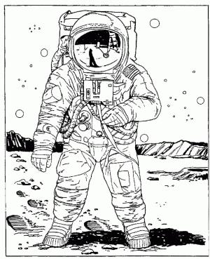 Astronotlar boyama sayfası,  coloring page, Astronot Uzay, 