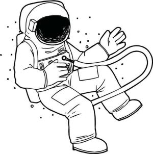 Astronotlar boyama sayfası,  coloring page, Temel Astronot, 