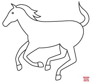 At boyama sayfası, Horse coloring page, , horses horse emoji 