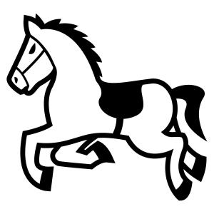 At boyama sayfası, Horse coloring page, , horses horse emoji 