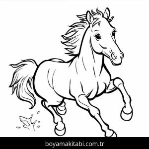At boyama sayfası 50156, Horse coloring page, 
