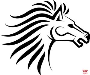 At boyama sayfası, Horse coloring page, , horses horse head 