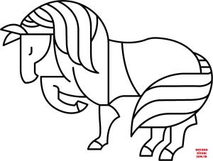 At boyama sayfası, Horse coloring page, , horses horse 