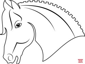 At boyama sayfası, Horse coloring page, , horses horse head 