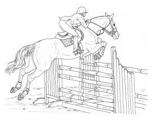 At boyama sayfası, Horse coloring page, At Atlama, 