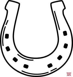 At boyama sayfası, Horse coloring page, , horses horseshoe 