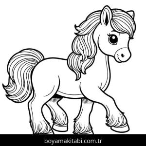 At boyama sayfası 50158, Horse coloring page, 