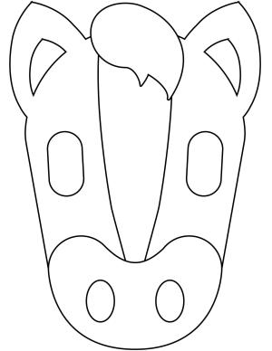 At boyama sayfası, Horse coloring page, , horses horse face emoji 