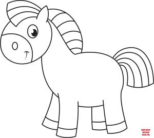 At boyama sayfası, Horse coloring page, , horses cute pony 