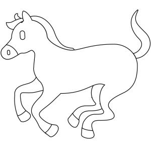 At boyama sayfası, Horse coloring page, , horses horse emoji 