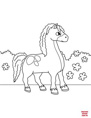 At boyama sayfası, Horse coloring page, , horses cute horse 