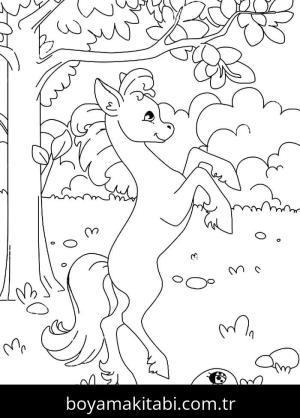 At boyama sayfası 50150, Horse coloring page, 