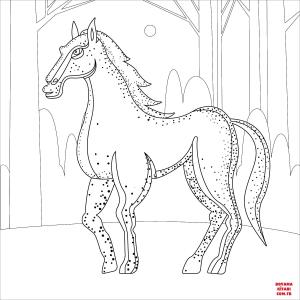 At boyama sayfası, Horse coloring page, , horses horse 