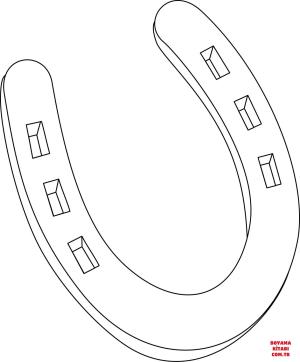 At boyama sayfası, Horse coloring page, , horses horseshoe 