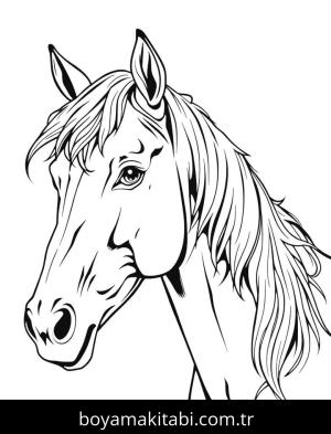 At boyama sayfası, Horse coloring page, harika, benzersiz, şirin