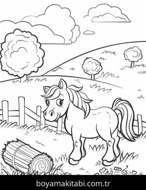 At boyama sayfası 50140, Horse coloring page, 