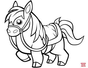 At boyama sayfası, Horse coloring page, , horses funny horse 