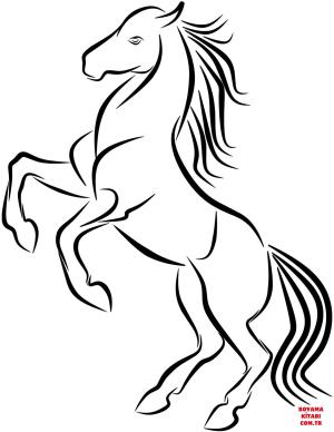 At boyama sayfası, Horse coloring page, , horses horse tattoo 