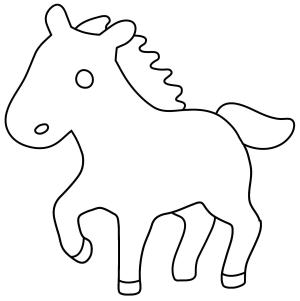 At boyama sayfası, Horse coloring page, , horses horse emoji 