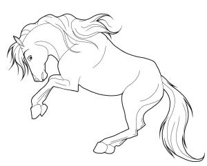 At boyama sayfası, Horse coloring page, Harika At, 