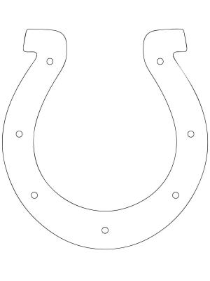 At boyama sayfası, Horse coloring page, , horses horseshoe outline 