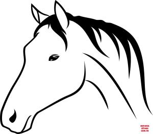 At boyama sayfası, Horse coloring page, , horses horse head 