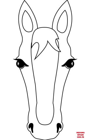 At boyama sayfası, Horse coloring page, , horses horse head 